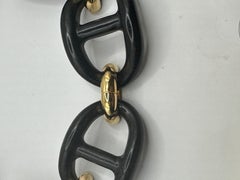 Chocker con Maglie Marine in Ebano und Argento Dorato 18kt - collezione NOMAD *