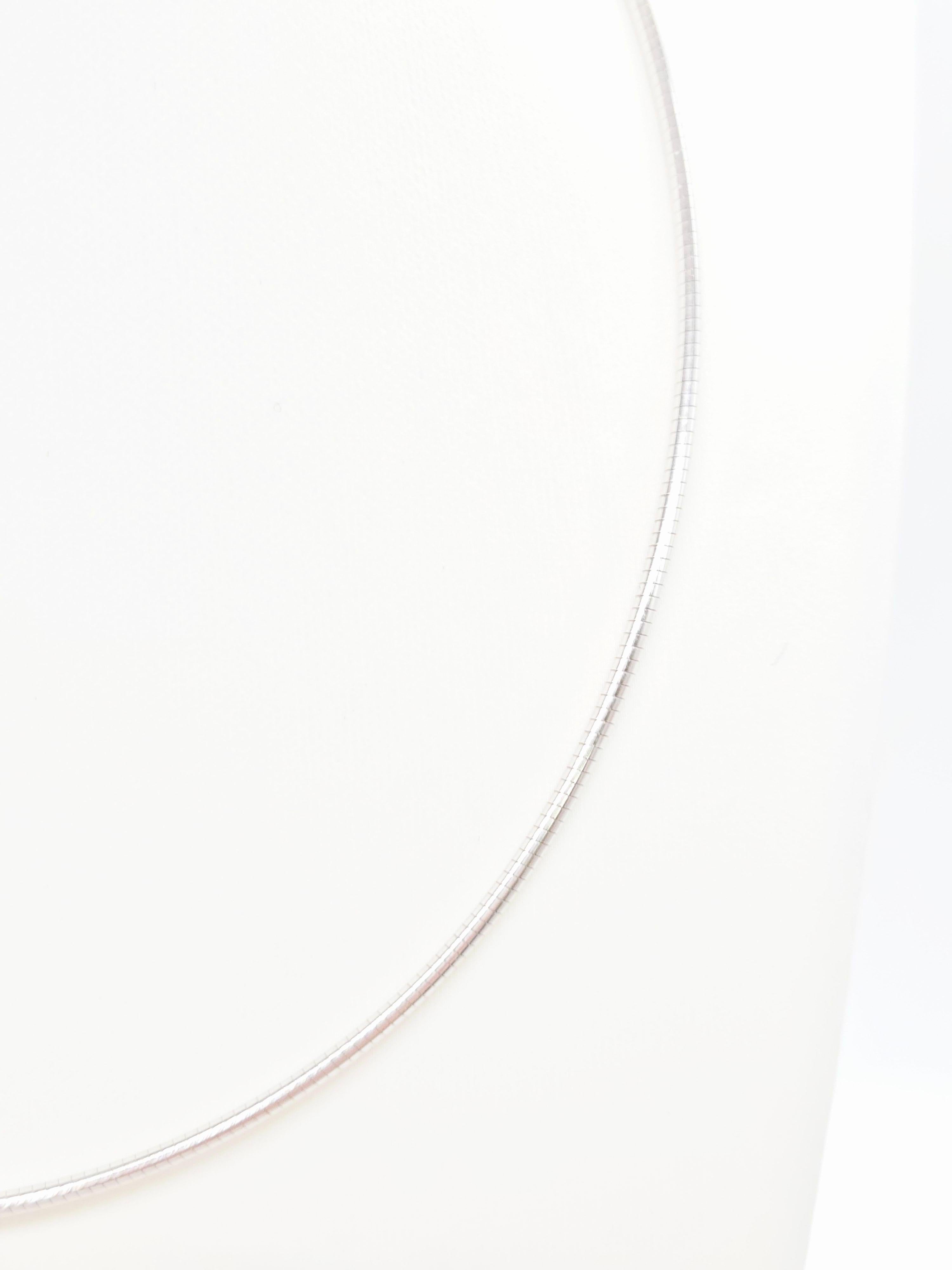 Round Cut Chocker in 14K White Gold 16