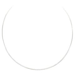 Chocker in 14K White Gold 16"