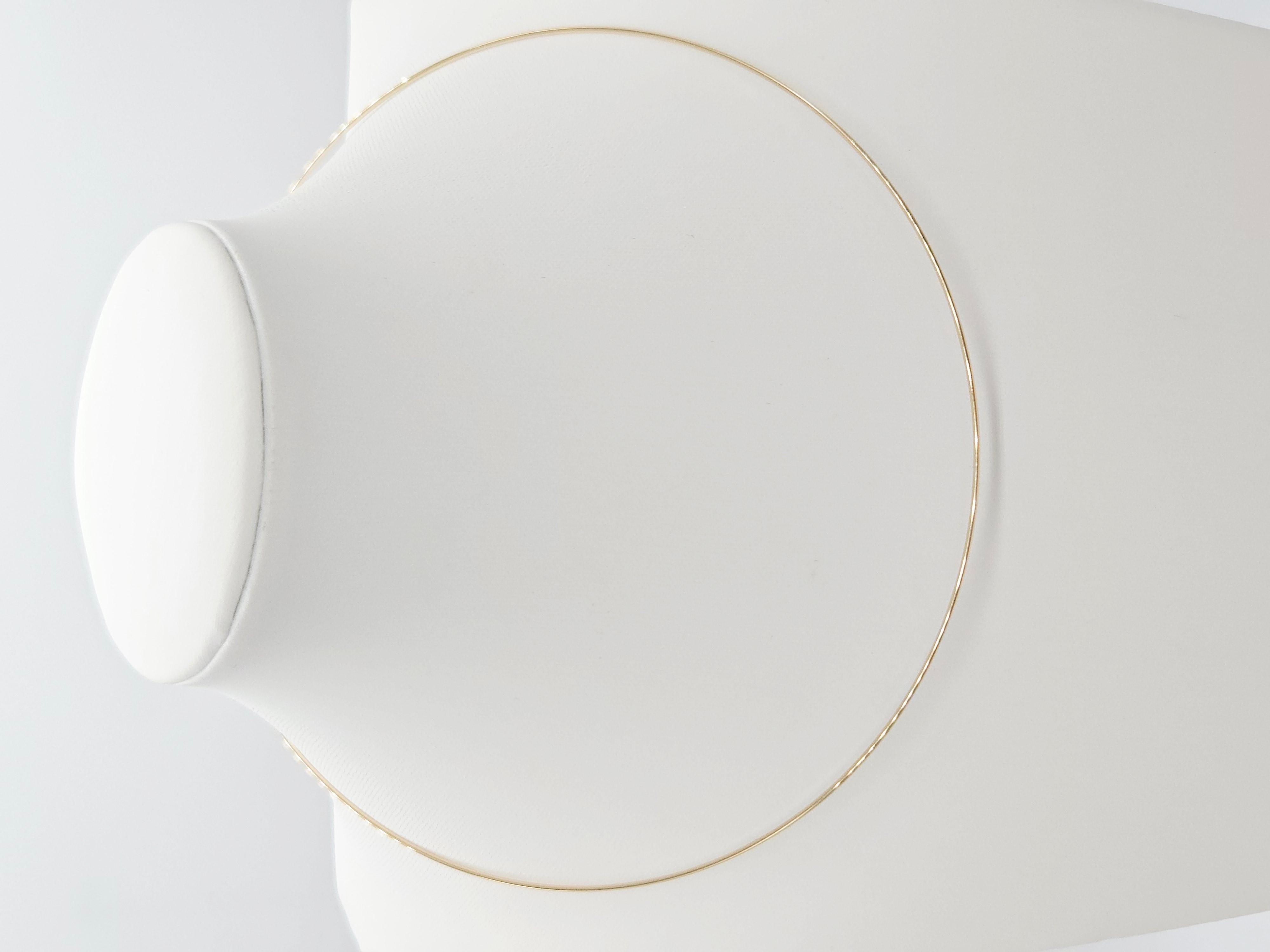 Women's or Men's Chocker in 14K Yellow Gold 16