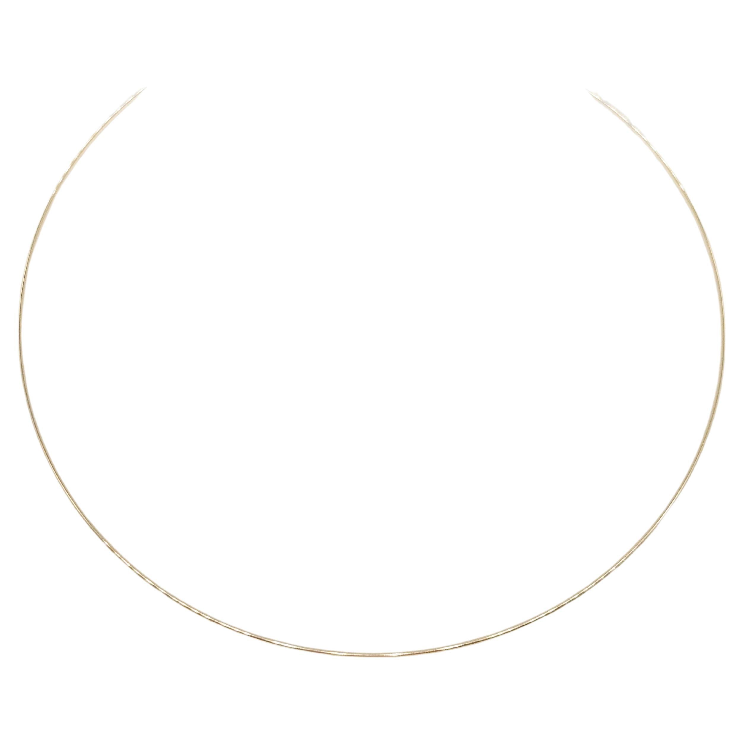 Chocker in 14K Yellow Gold 16" For Sale
