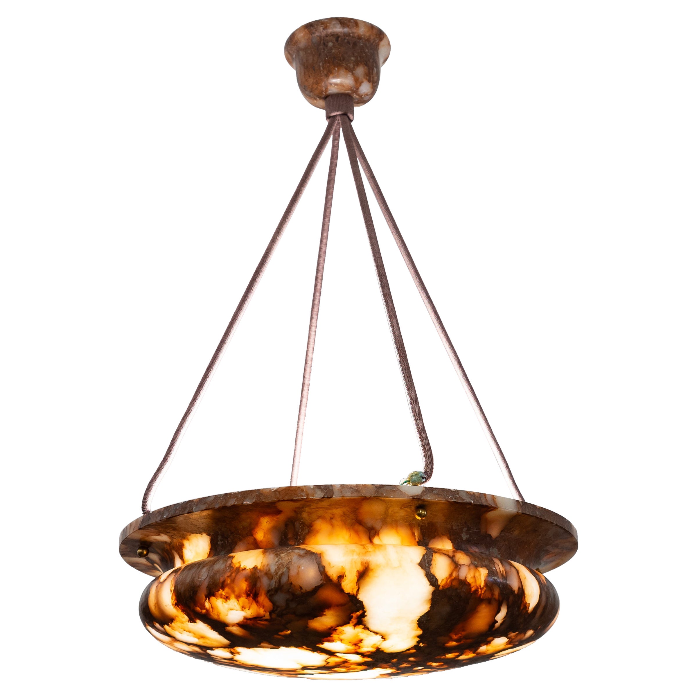 Lights en albâtre chocolaté en vente