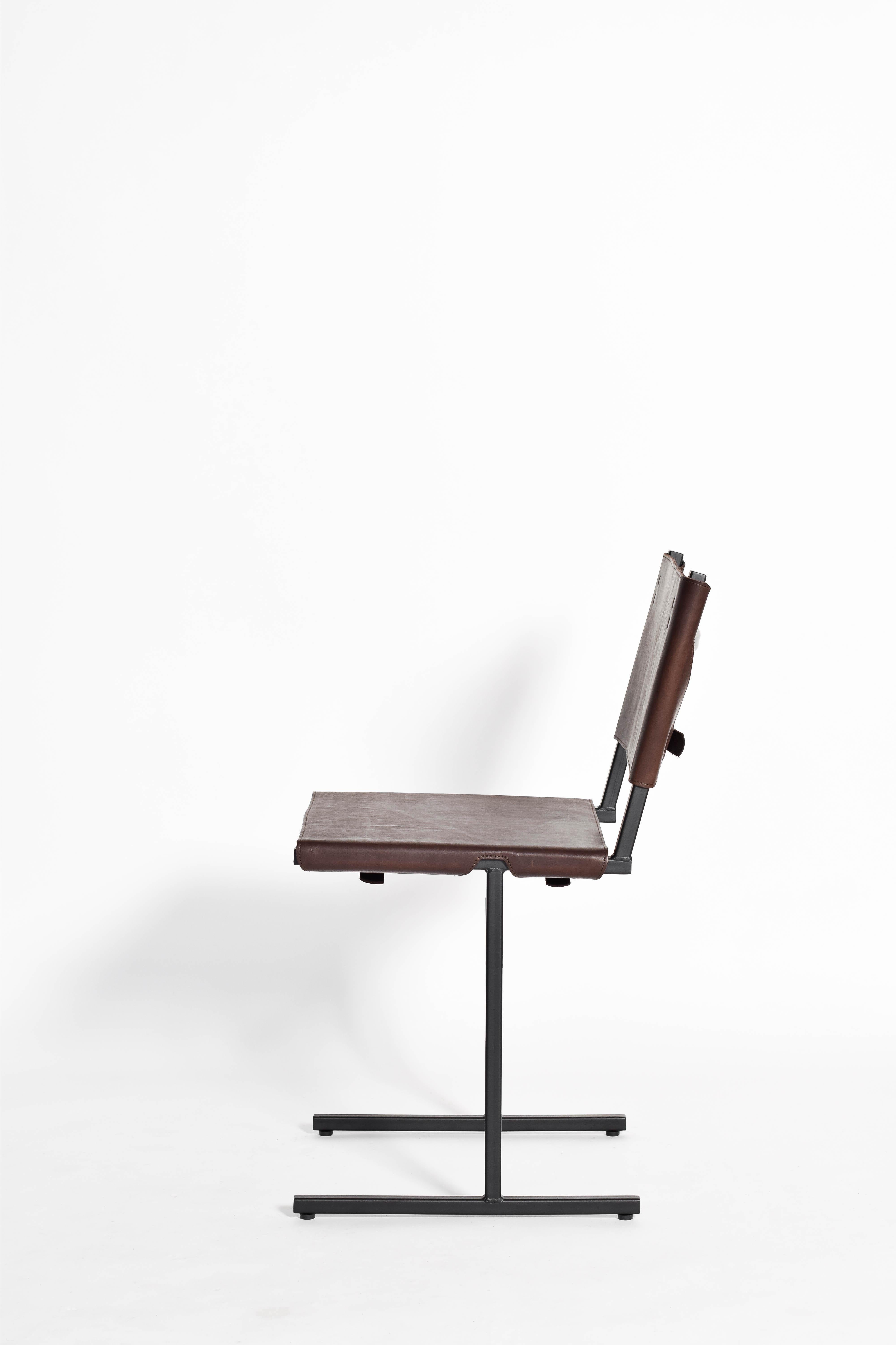 Modern Chocolate and Black Memento Chair, Jesse Sanderson