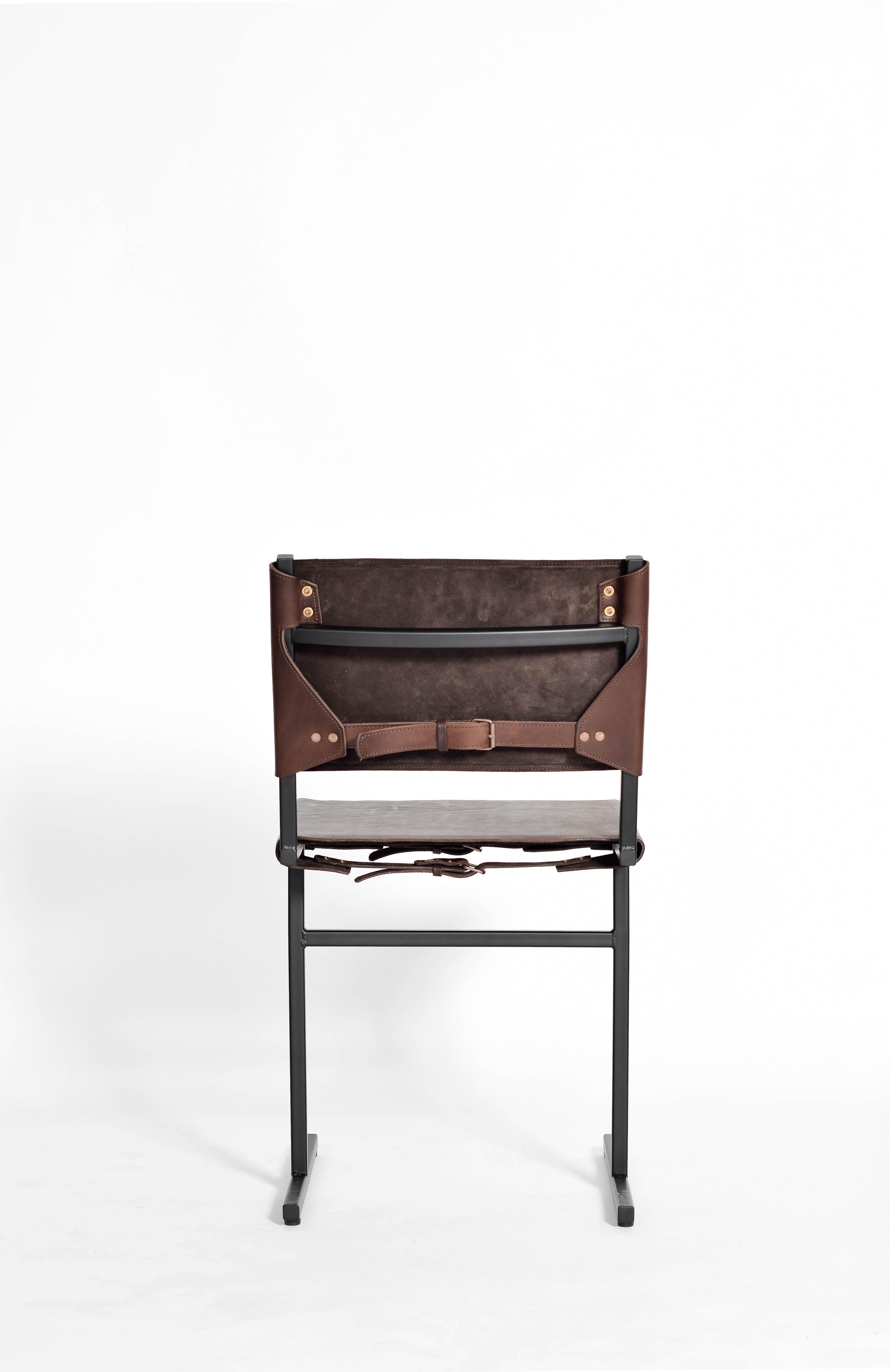 Chocolate and Black Memento Chair, Jesse Sanderson In New Condition For Sale In Geneve, CH