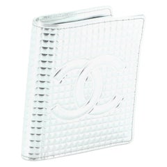 Chocolate Bar CC Flap Wallet Quilted Leather Compact