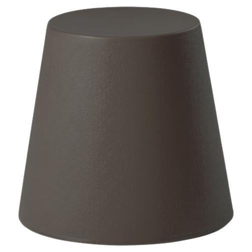 Chocolate Brown Ali Baba Stool by Giò Colonna Romano For Sale