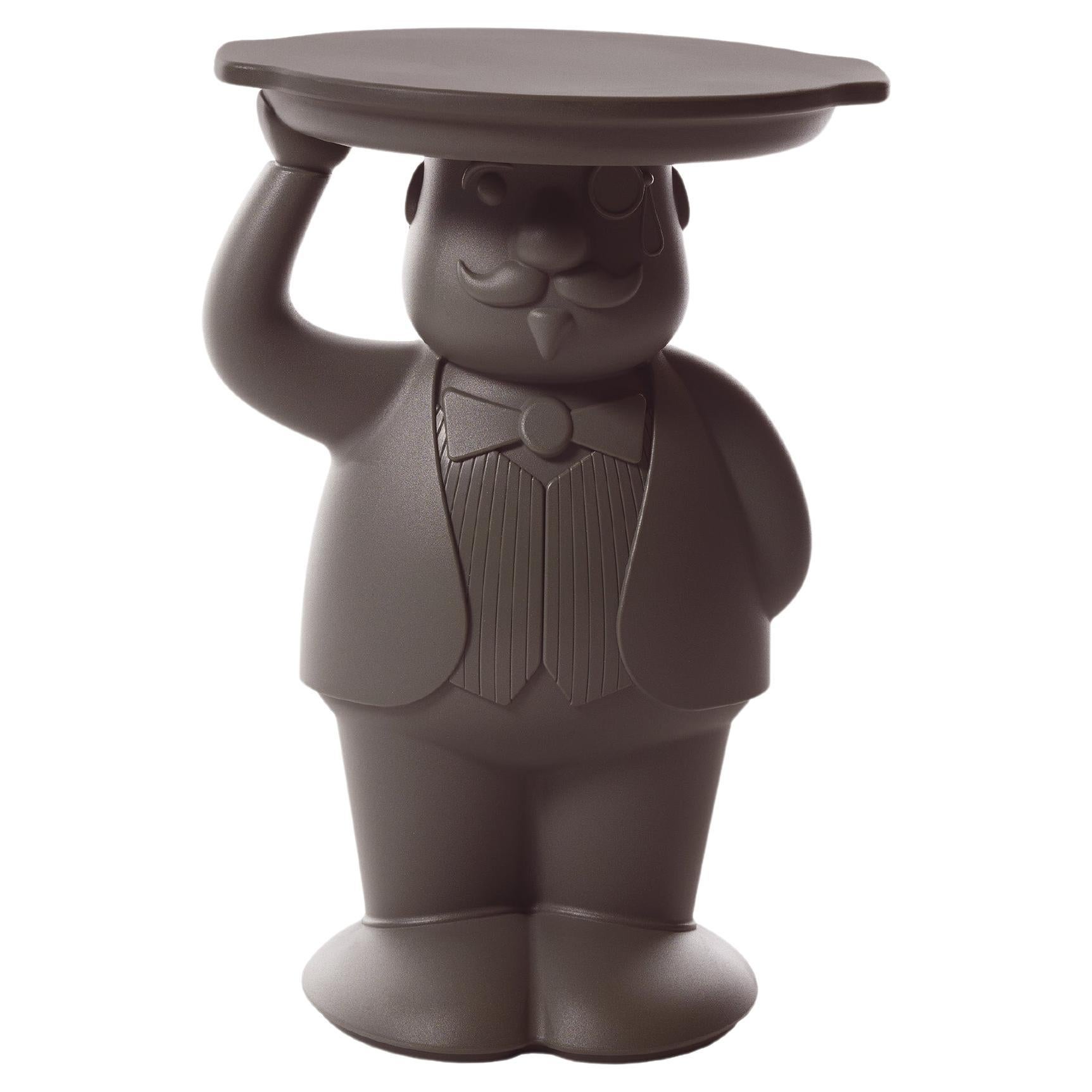 Schokoladenbrauner Ambrogio Beistelltisch von Favaretto&Partners