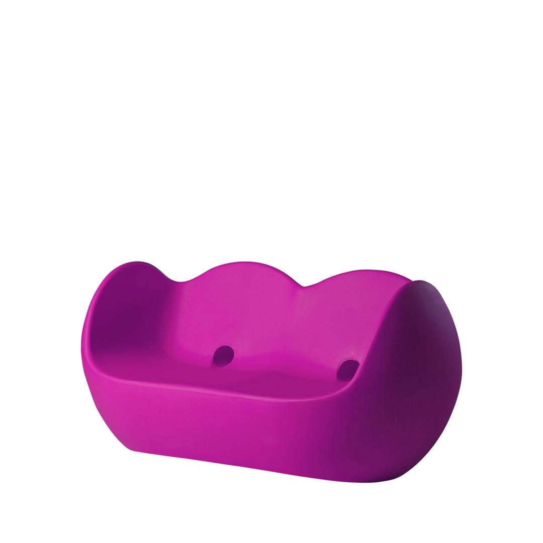 Schokoladenbraunes Blossy Schaukelsofa von Karim Rashid im Angebot 8