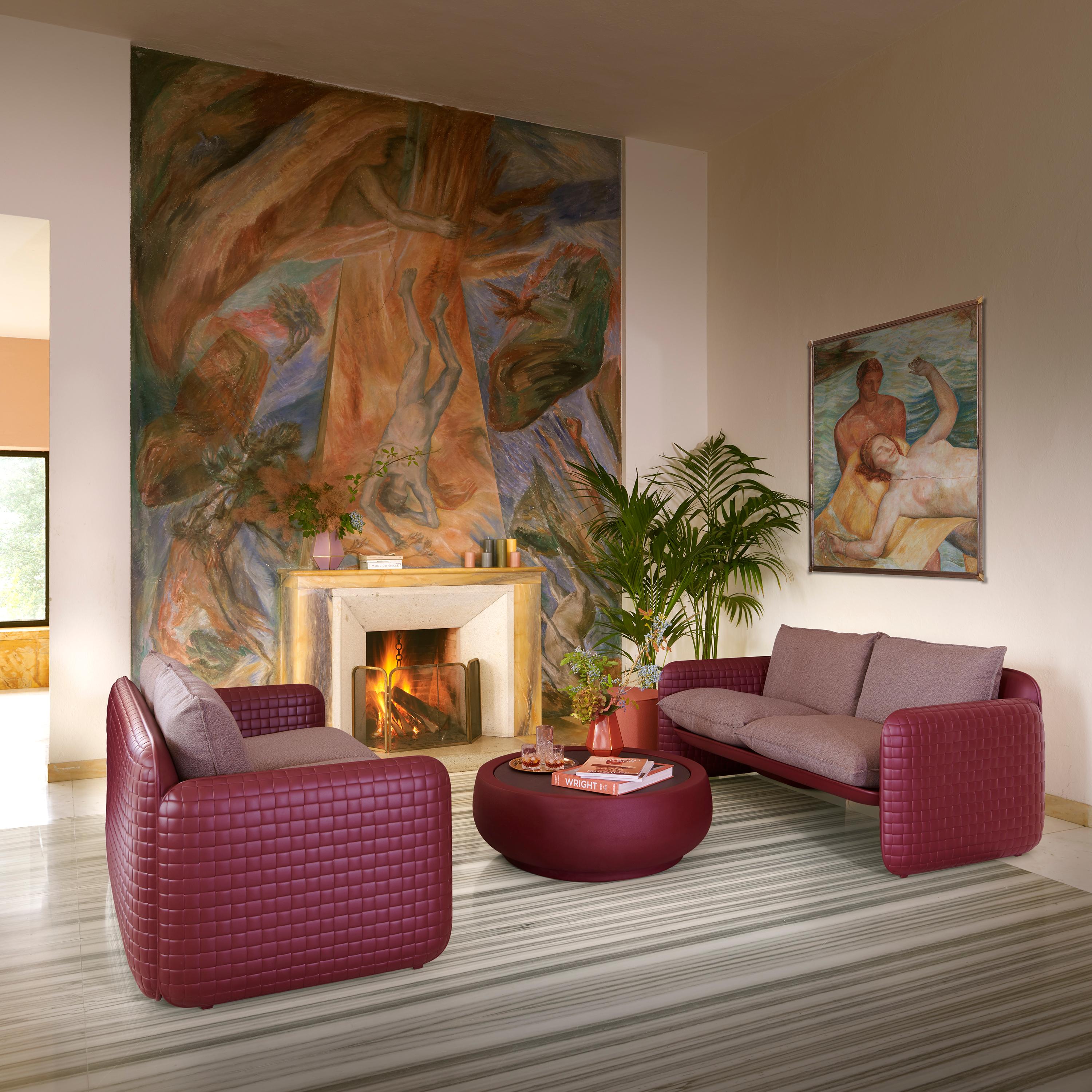 Trempé Table basse Chubby en chocolat Brown par Marcel Wanders en vente