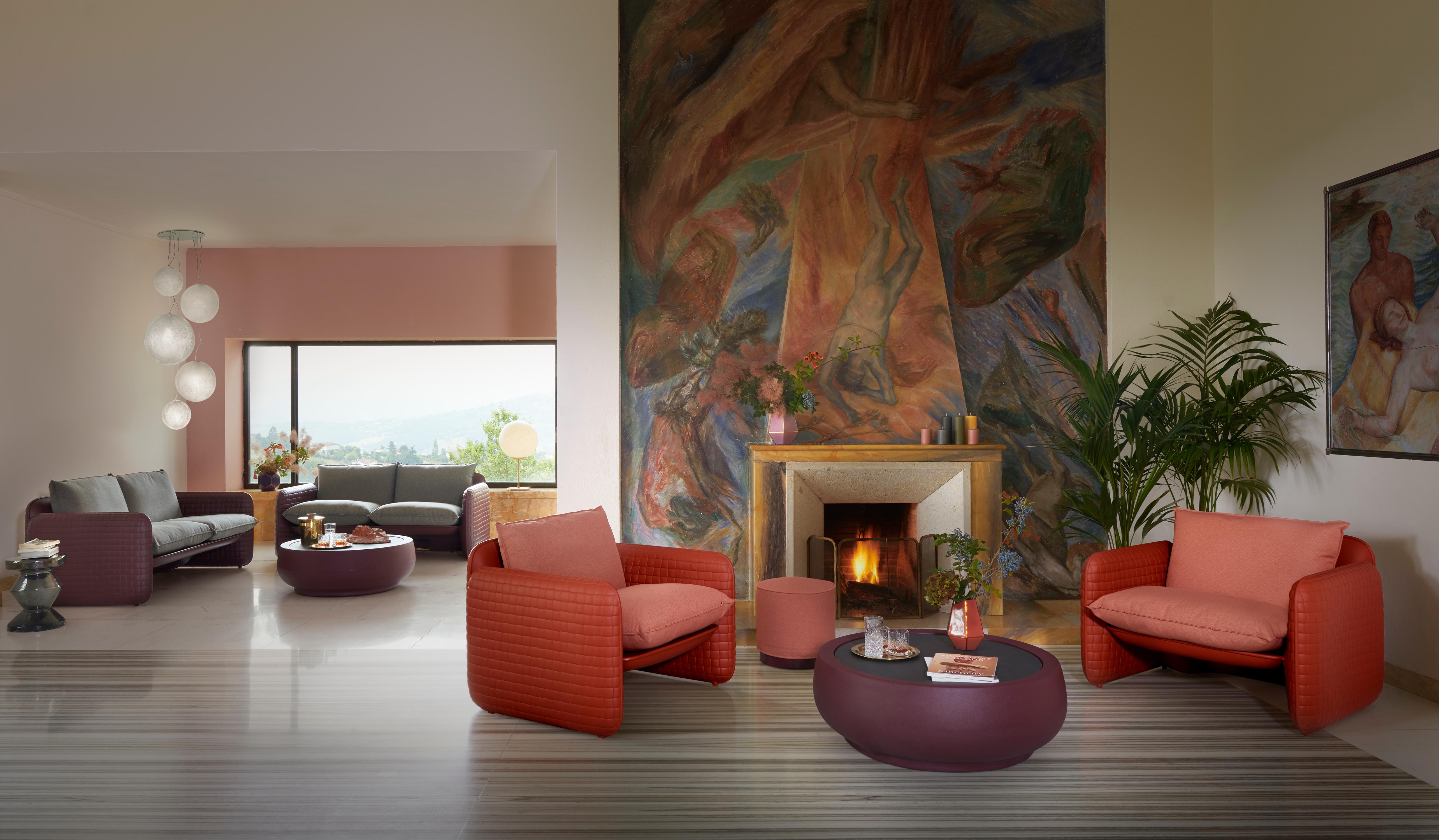 XXIe siècle et contemporain Table basse Chubby en chocolat Brown par Marcel Wanders en vente