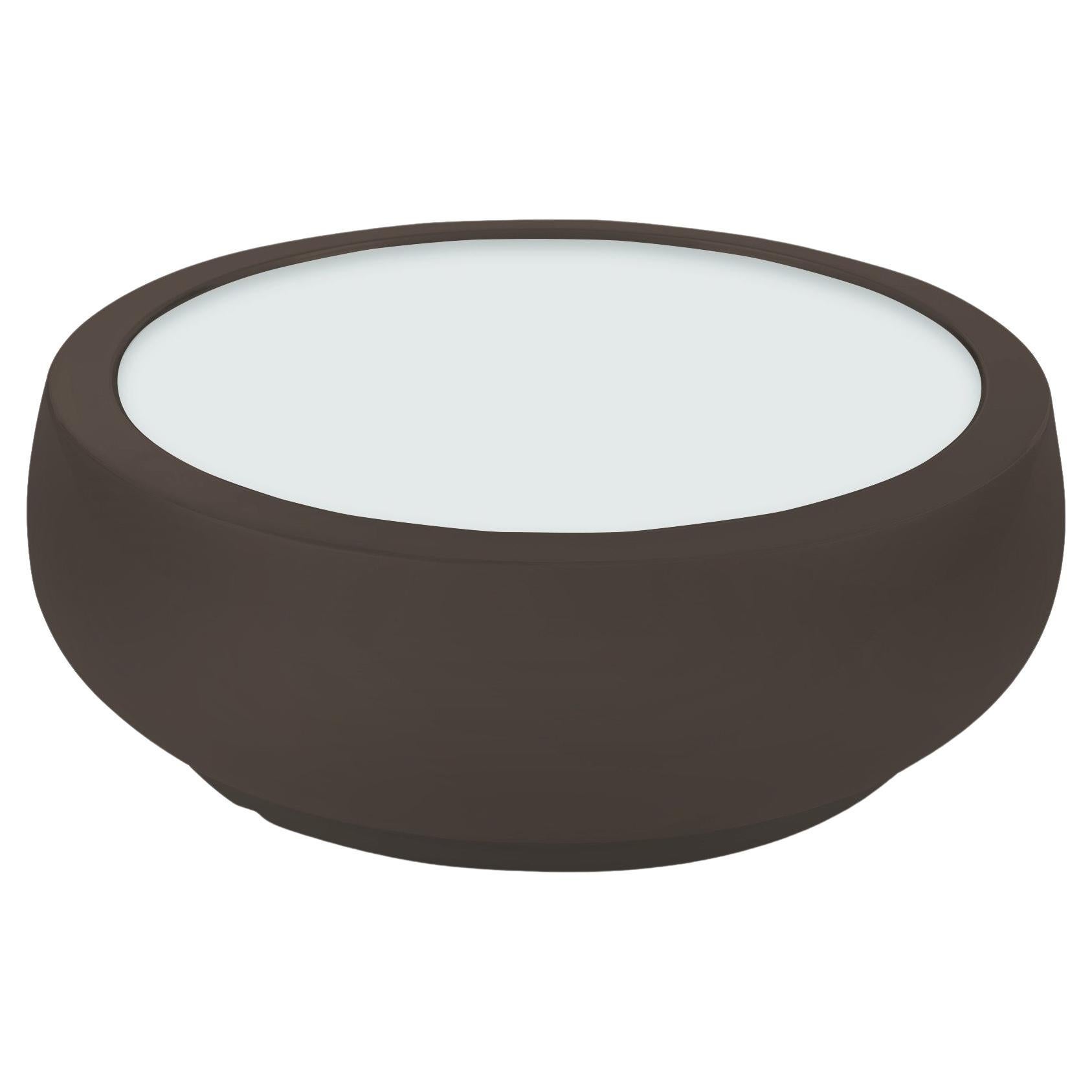 Table basse Chubby en chocolat Brown par Marcel Wanders