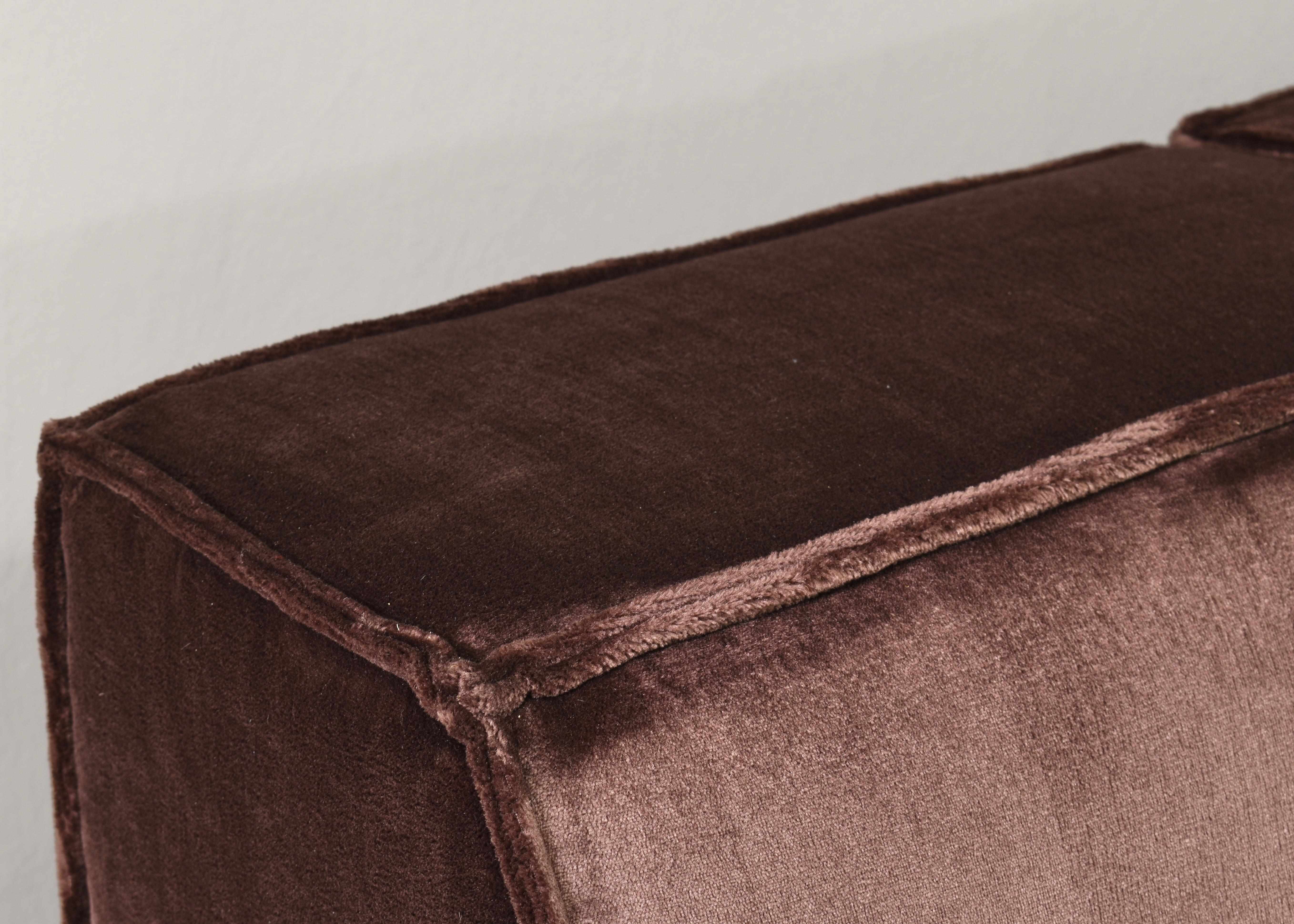 Chocolate Brown COR Trio Sectional Sofa Deutschland Schweiz 1972  NEW UPHOLSTERY im Angebot 12