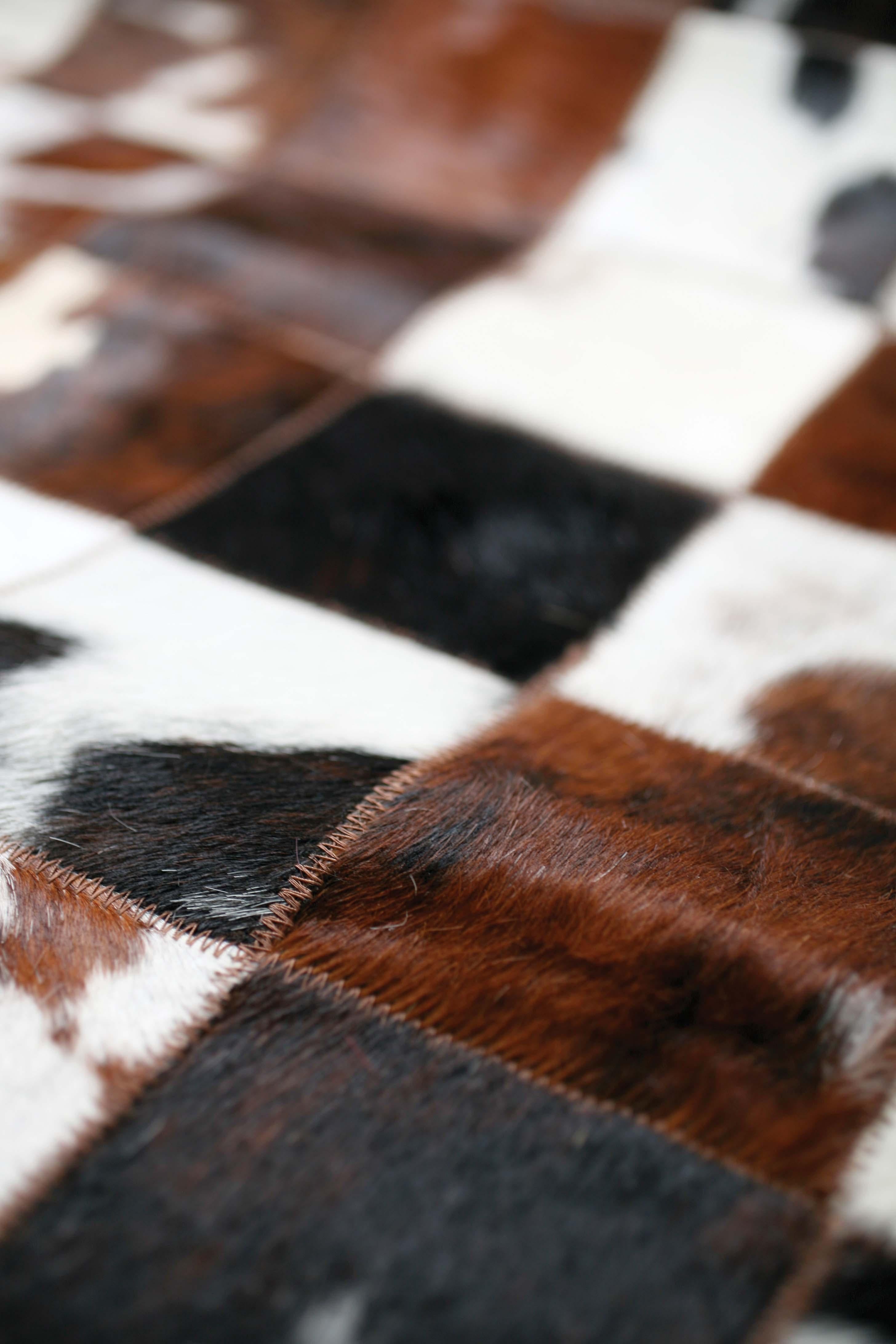 Adirondack Chocolate Dark Brown Genuine Large European Cowhide Hair Rug For Sale