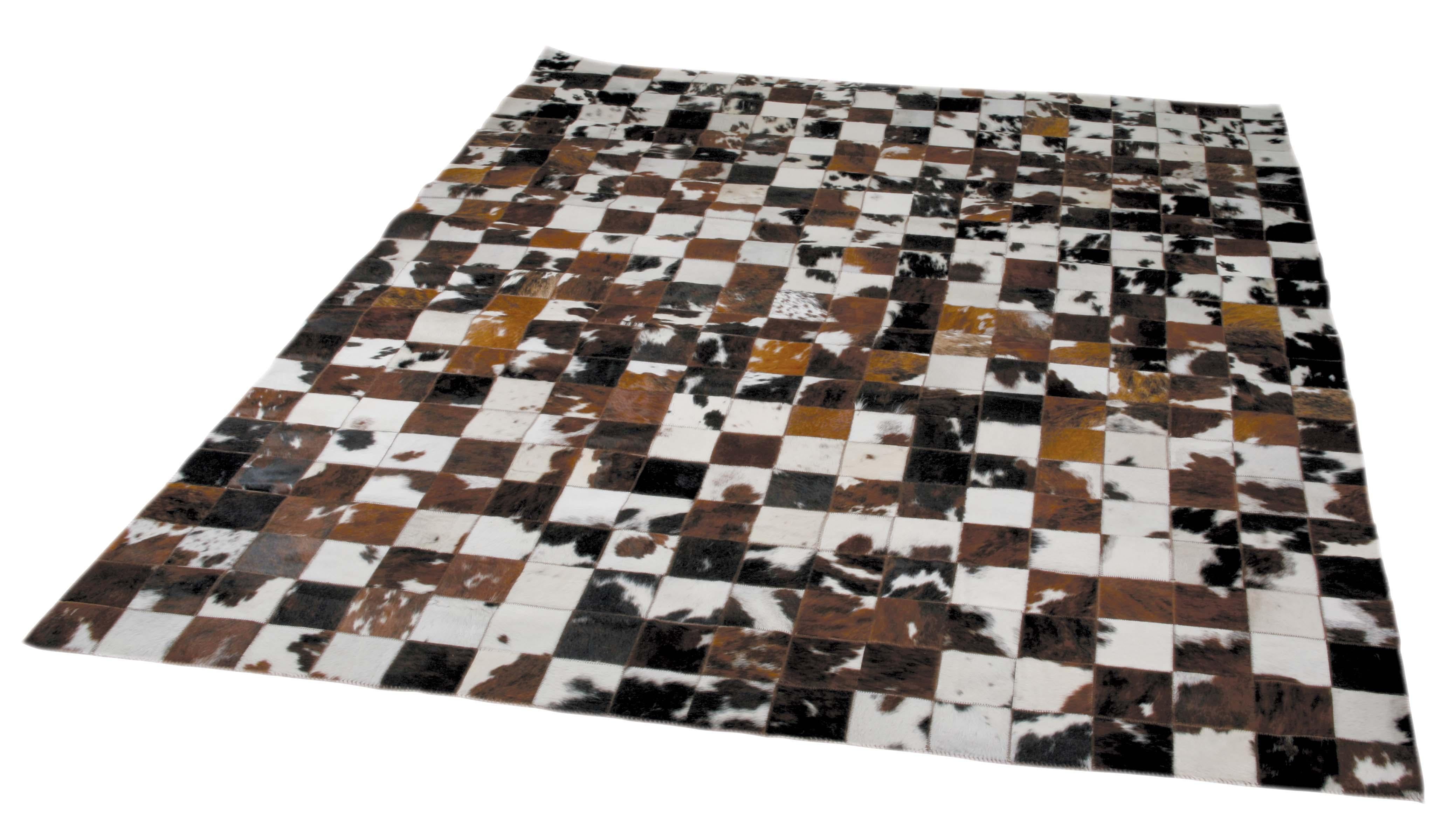 French Chocolate Dark Brown Genuine Large European Cowhide Hair Rug For Sale