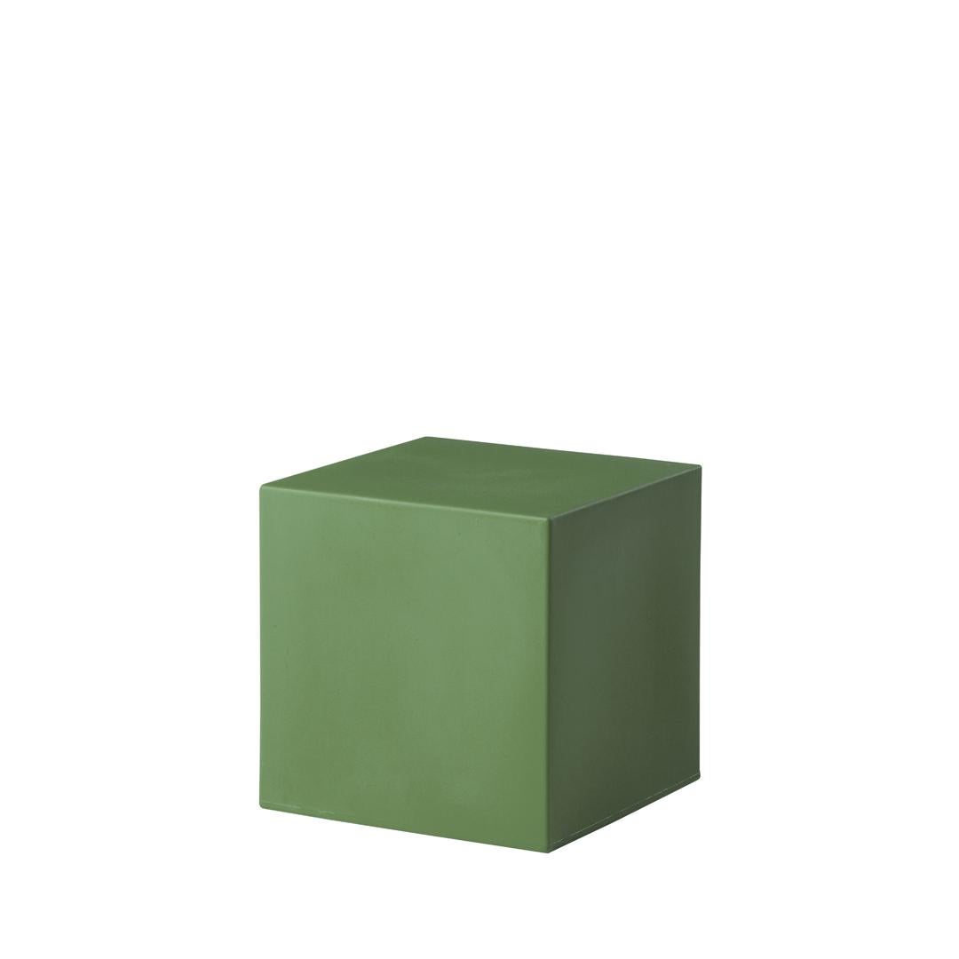 Chocolate Brown Cubo Pouf Stool by SLIDE Studio For Sale 1