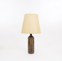 Chocolate Brown DL/27 XL Tischleuchte von Linnemann-Schmidt für Palshus, 1960er Jahre