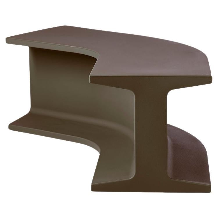 Chocolate Brown Iron Modular Bench by Sebastian Bergne