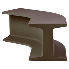 Banc modulaire en fer brun chocolat par Sebastian Bergne