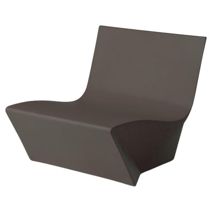 Chocolate Brown Kami Ichi Low Chair by Marc Sadler For Sale