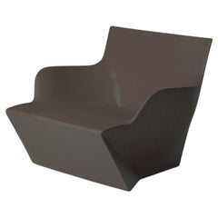 Fauteuil Kami San marron chocolat par Marc Sadler