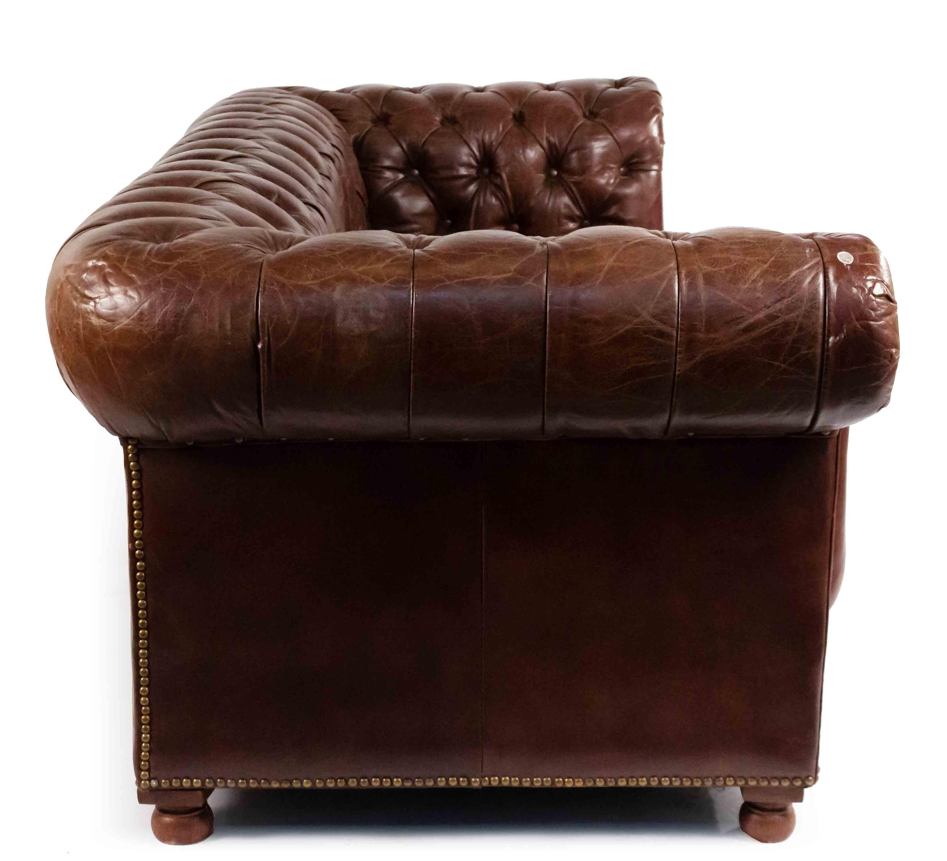 chocolate leather couch