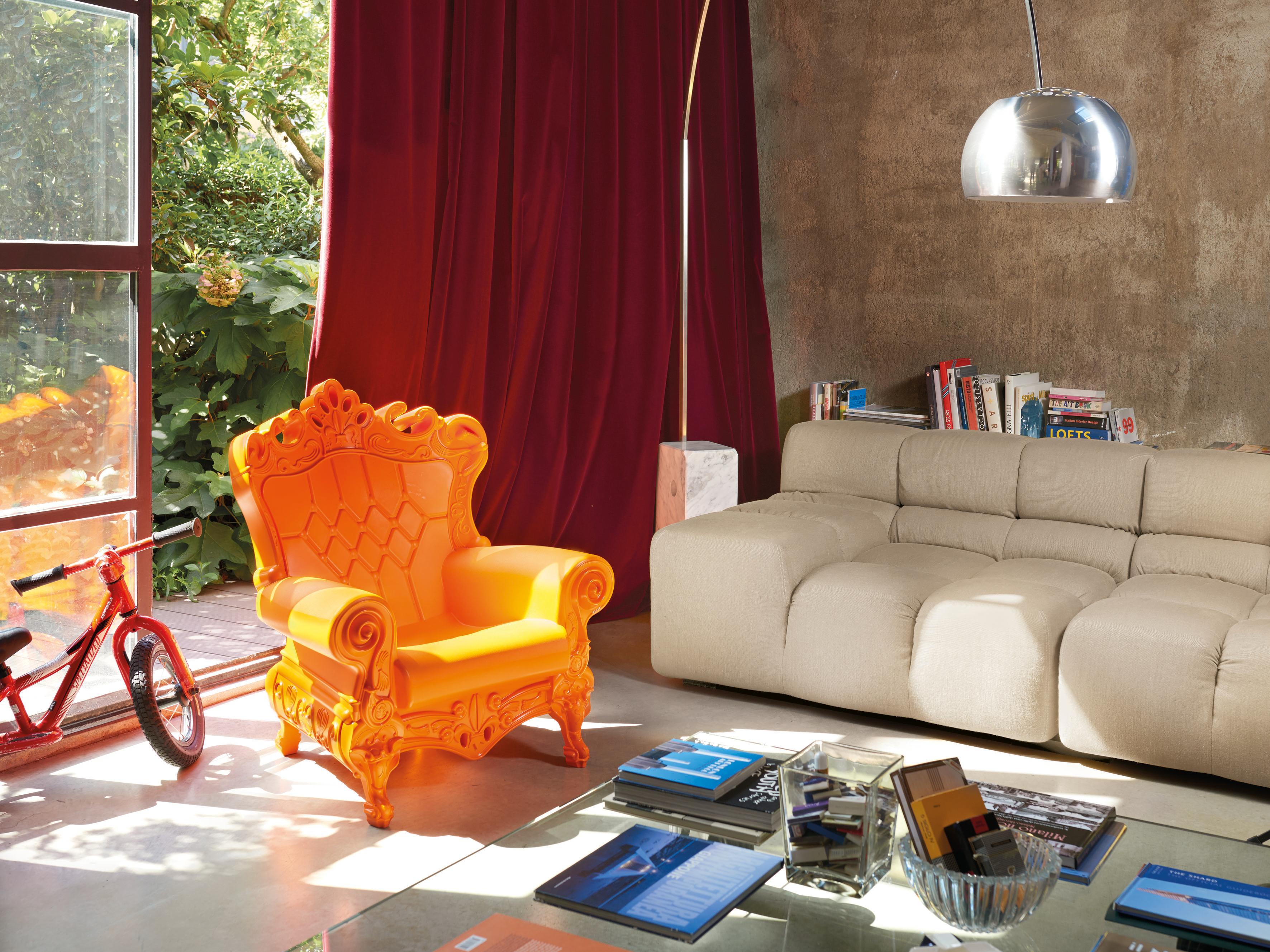 Italian Chocolate Brown Little Queen Of Love Kids Armchair by Moro, Pigatti For Sale