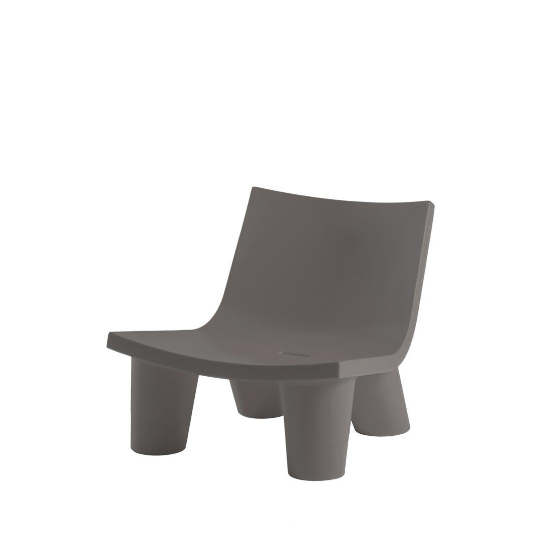 Chocolate Brown Low Lita Chair by OTTO Studio For Sale 6