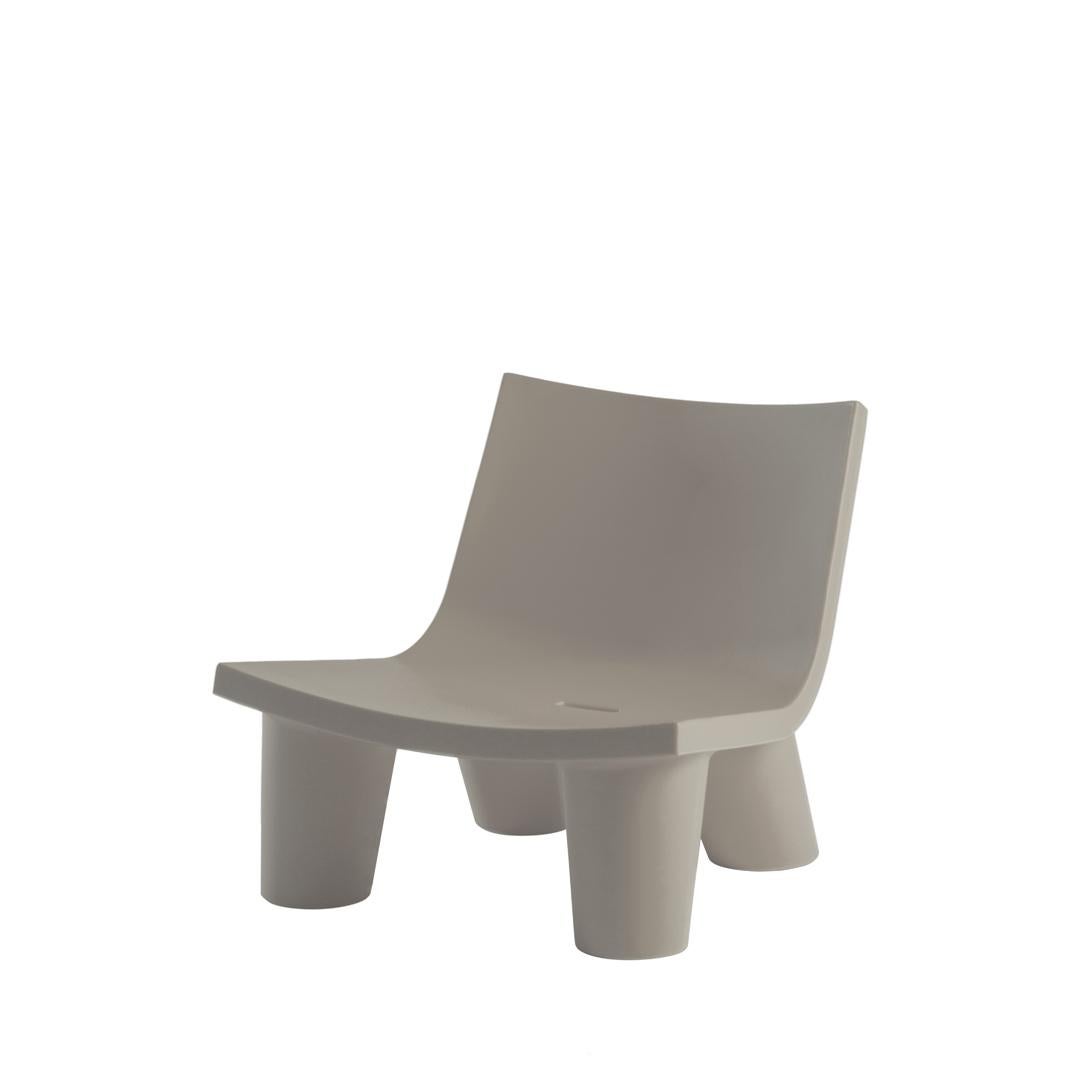 Chocolate Brown Low Lita Chair by OTTO Studio For Sale 7