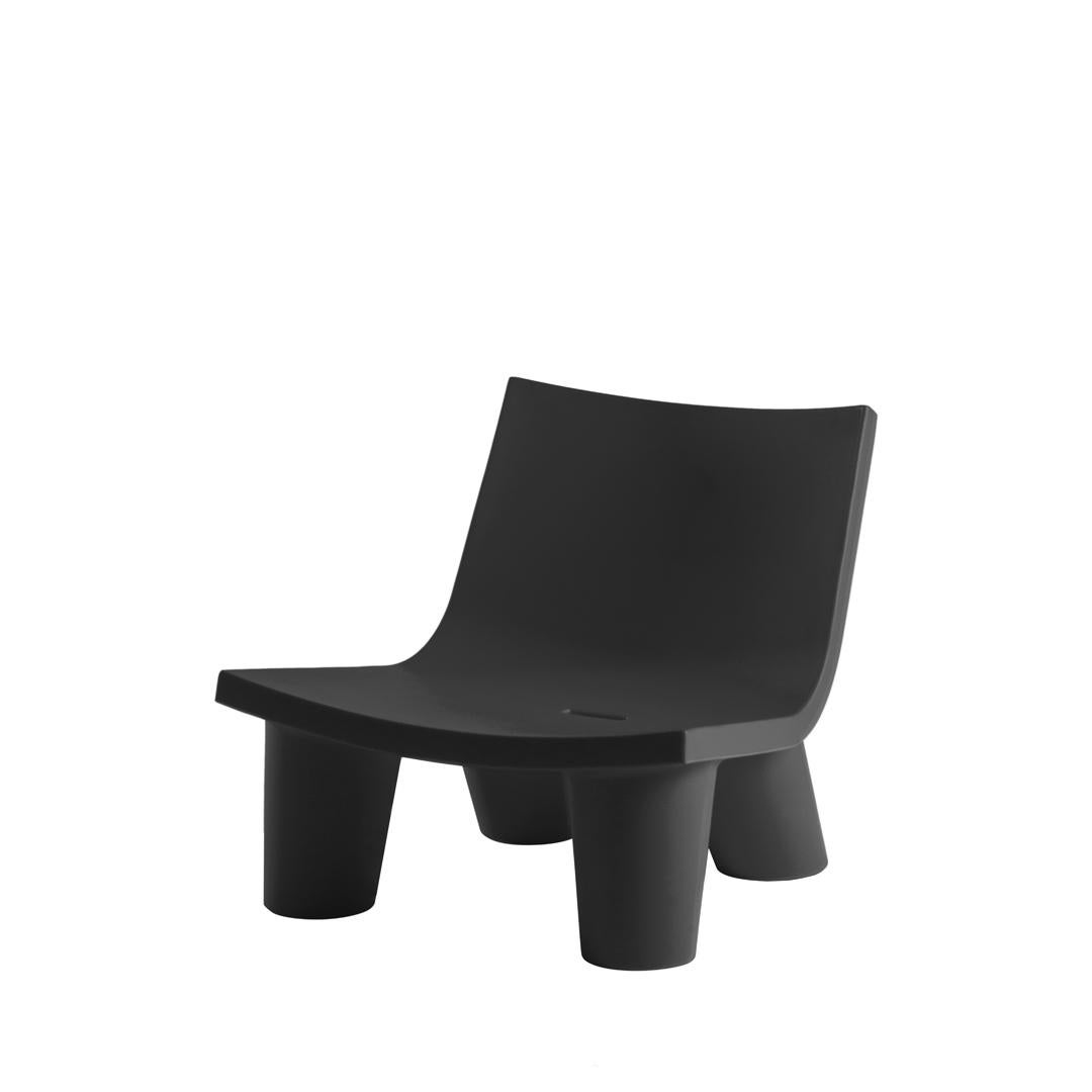 Chocolate Brown Low Lita Chair by OTTO Studio For Sale 10