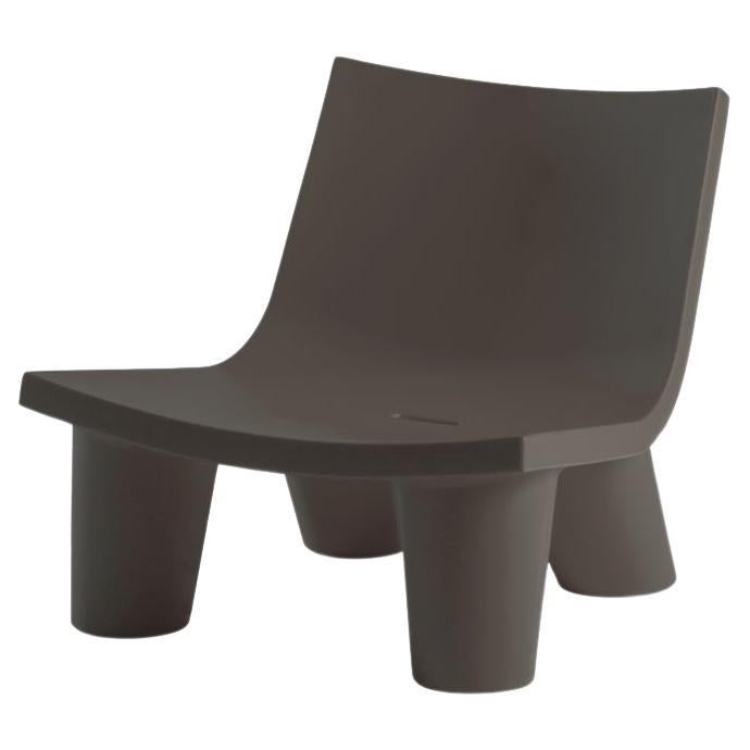 Chocolate Brown Low Lita Chair by OTTO Studio For Sale