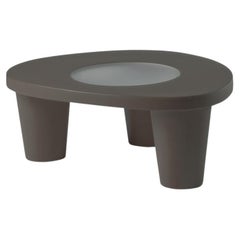 Schokoladenbrauner niedriger lita couchtisch von Paola Navone