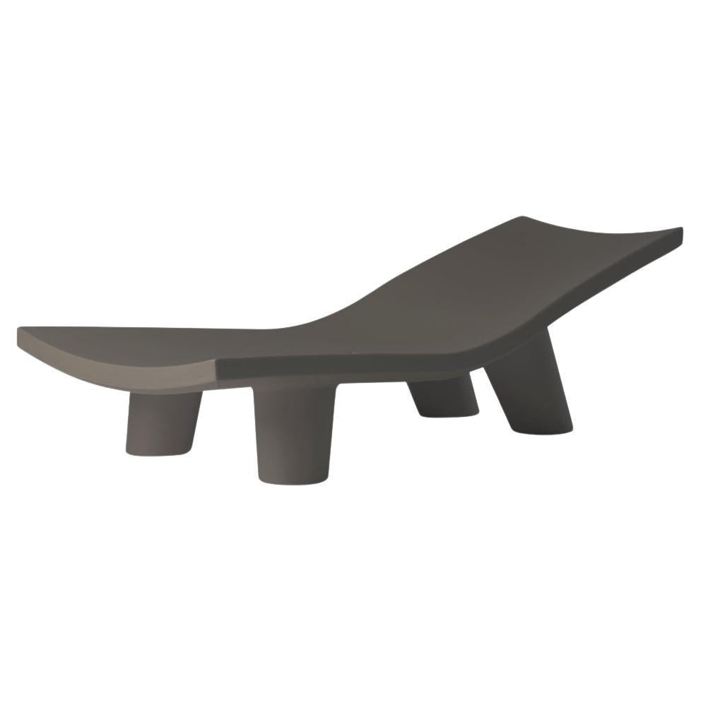 Chocolate Brown Low Lita Lounge Chaise Longue by OTTO Studio