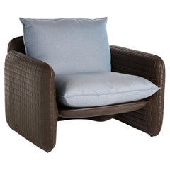 Chocolate Brown Mara Armchair by Lorenza Bozzoli