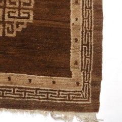 Chocolate Brown Mongolian Throw Rug