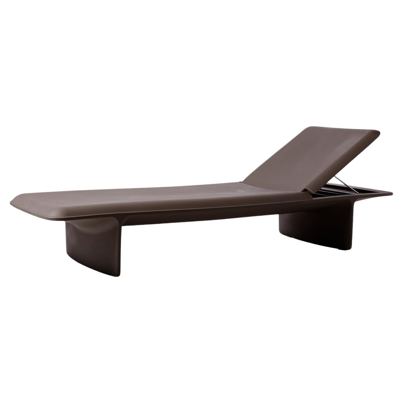 Chocolate Brown Ponente Sun Lounger by Martinelli Venezia Studio