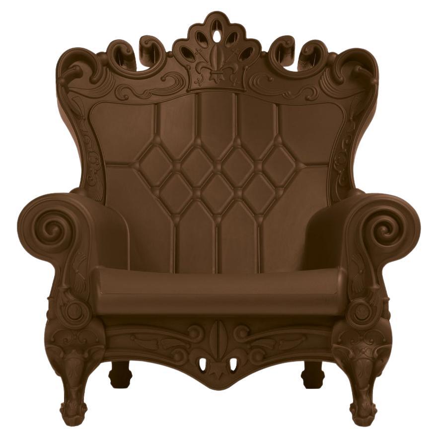 Chocolate Brown Queen Of Love Armchair by Moro, Pigatti For Sale