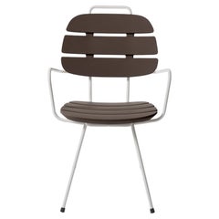 Chocolate Brown Ribs Chair by OTTO Studio