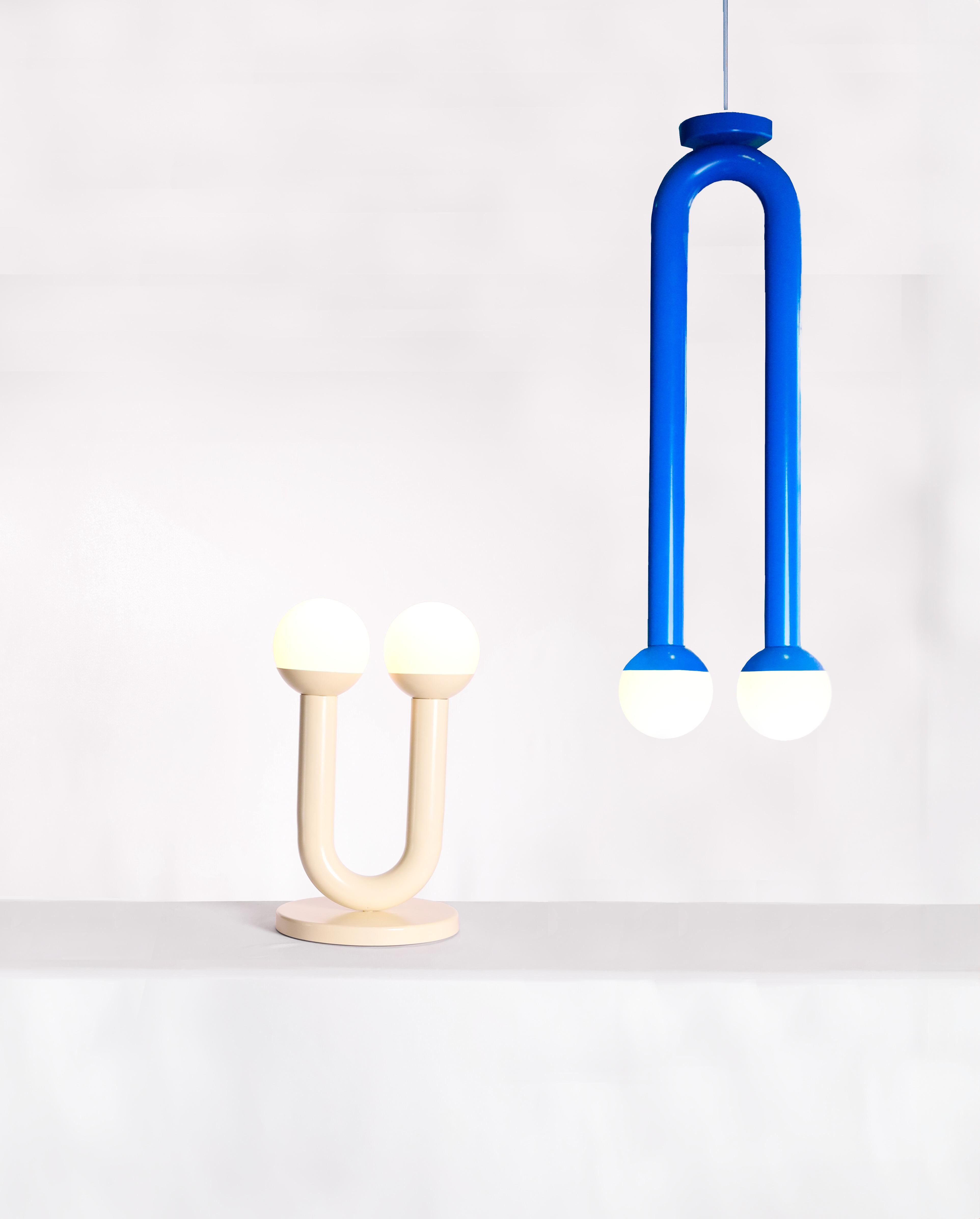Lampe à poser sculpturale Umu, brun chocolat, par Drusch Design en vente 8