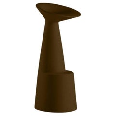 Sgabello Voilà marrone cioccolato di Marc Sadler