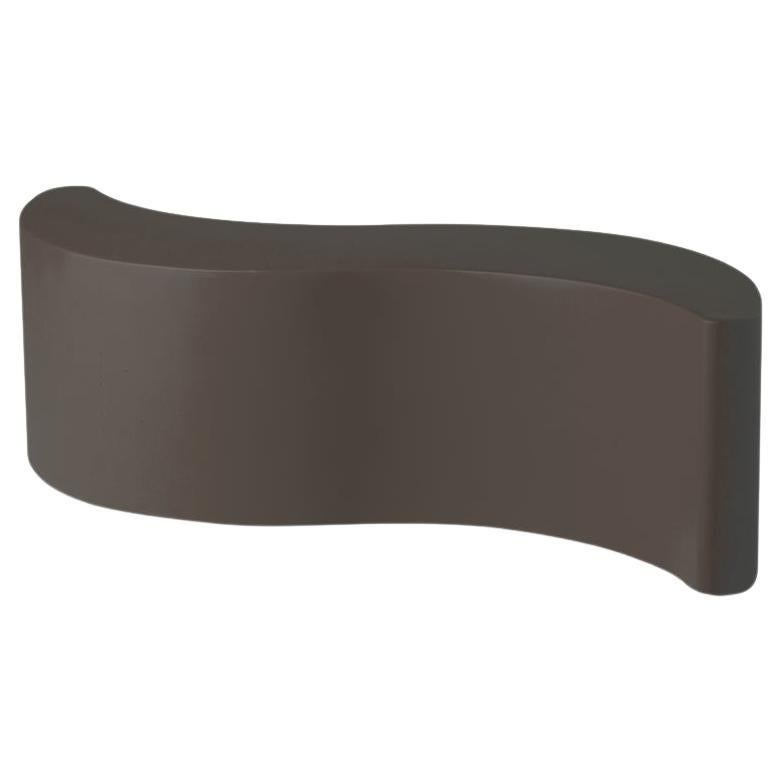 Banc Wave Brown en chocolat par Giò Colonna Romano