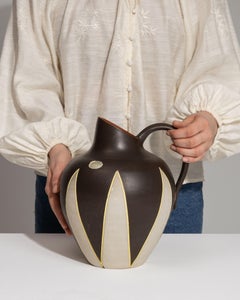 Chocolate Ceramic Jar, German Craftsmanship, 1960s Vintage Decor