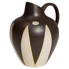 Chocolate Ceramic Jar, German Craftsmanship, 1960s Vintage Decor