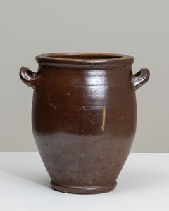 Chocolate Ceramic Serving Bowl, 20th Century, Belgium, Antique Design