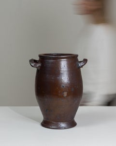 Chocolate Ceramic Serving Bowl, 20th Century, Belgium, Antique Design