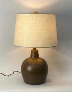 Chocolate Ceramic Table Lamp by Gordon & Jane Martz for Marshall Studios