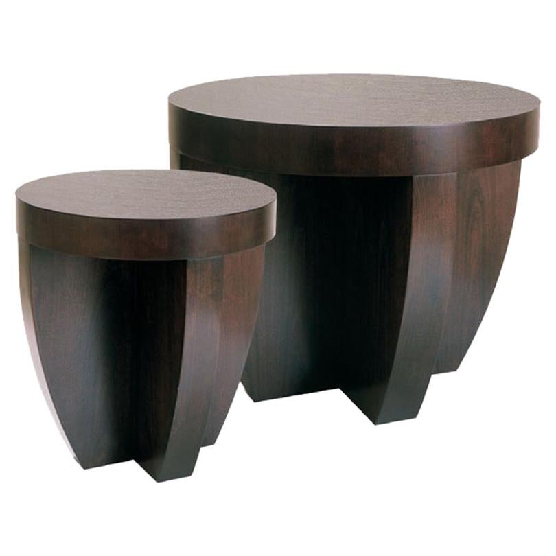 Chocolate Cherry Congo Side Table by Powell & Bonnell For Sale