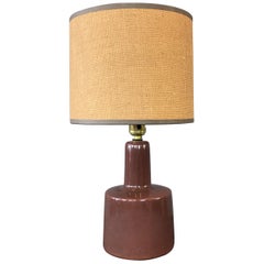 Chocolate Color Gordon and Jane Martz Table Lamp for Marshall Studios