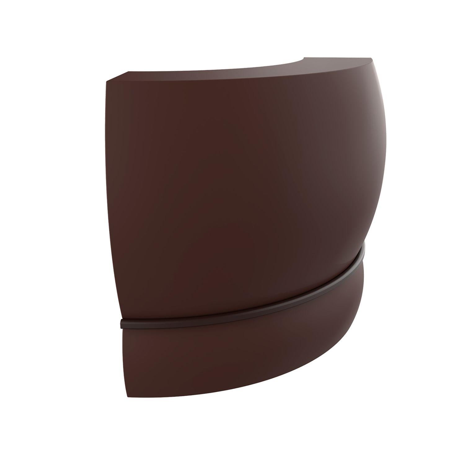 Chocolate curved Lace bar by Mowee
Dimensions: D 100 x W 100 x H 115 cm.
Material: Polyethylene and stainless steel.
Weight: 31 kg.
Also available in different colors and finishes (lacquered, retroilluminated). Optional wheel kit and optional