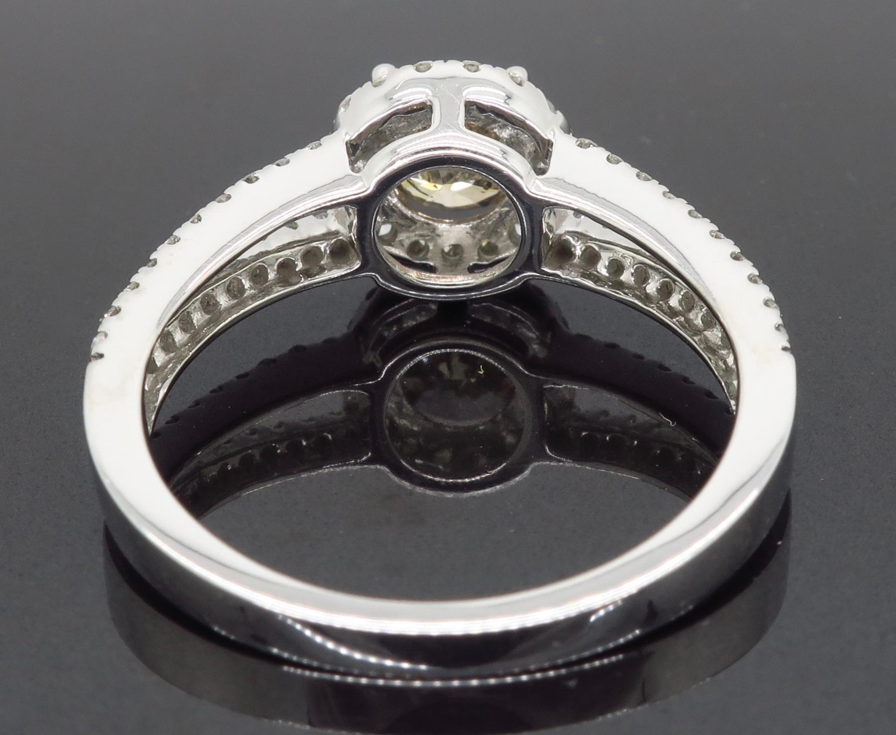 Chocolate Diamond Halo Engagement Ring 1