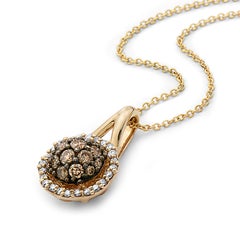 Chocolate Diamonds Vanilla Diamonds Honey Gold Pendant